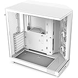 NZXT H6 Flow, CC-H61FW-01, Case Mid-Tower Compatto a Doppia Camera con Flusso d'Aria, Pannelli in Vetro Panoramico, Flusso d'