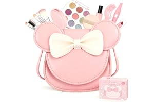 WXSHUOYU Maquillaje para Niñas 20 PCS,Maquillaje Niña,Juguetes Kit Tocador para Niño,Maletin Maquillaje Niñas,Juego De Maquillaje Y No Tóxico,Regalo De Princesa Cumpleaños Y Navidad 3-12 Años