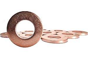 AUTODIDACT77 10 Rondelle di Rame M10 x 20 x 2,0 per tappi scarico olio, compatibili con diverse serie Citroen, Peugeot e Ford (solo modelli Diesel)