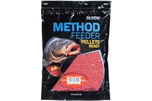 Jaxon Method Feeder Pellets - Comida básica para pesca (500 g) (Strawberry/FM-PR04)