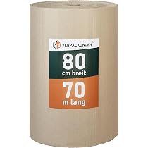 Papier Ondulé En Rouleau 0,5 X 70 M - Carton Matelassé 100% Recyclable Pour Emballage & Déménagement
