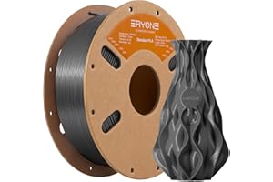 ERYONE PLA Filament 1.75 mm, Filament Pour Imprimante 3D PLA, 0,03 mm, 1 kg/Spule, Gris