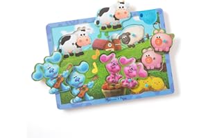 Melissa & Doug Blue's Clues & You! Wooden Sound Puzzle - Musical Farm (6 Pieces)