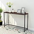 HOMERECOMMEND Console Tables for Entryway Narrow Sofa Tables Entryway Table Rustic Narrow Entrance Front Door for Living Room Hallway Rustic Brown