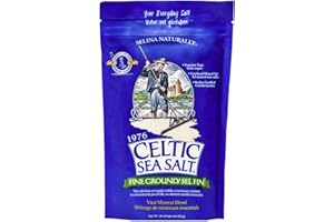 Fine Ground Celtic Sea Salt 16 Ounce Resealable Bag - Great for Cooking, Baking and Pickling - Gluten-Free, Non-GMO Verified, Kosher, Paleo-Friendly