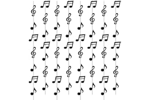Ymapinc 8pcs Music Themed Party Decorations,Music Decor Banner Musical Notes Hanging Decorations for Wedding Baby Shower Birthday Party Bachelorette Supplies