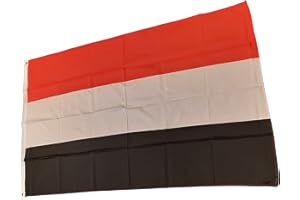 NWFLAGS Yemen Flag 5ft x 3ft 75d Premium Polyester Suitable For Flagpoles