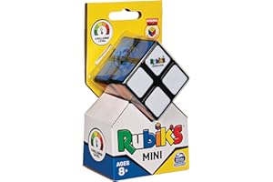 RUBIK'S, SPIN MASTER, il Cubo di Rubik's 2X2 MINI, L'Originale, con 2 Strati da 4 Cubi, Rompicapo Professionale a combinazione di colori, Tascabile, adatto a bambini da 8+,