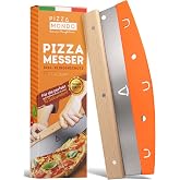 Pizza Mondo&reg; Pizza Cutter - Professional Pizza Cutter More Effective Than Rotary Cutter | Professional Stainless Steel Pizza