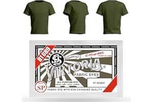 HOPS Viktoria - Vernice per tessuti (59 colori, kaki), lavabile in lavatrice, per cotone, lino, seta, lana, viscosa, nylon, raso, legno, plastica