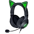Razer Kraken Kitty V2 - Wired RGB Headset with Kitty Ears (Stream Reactive Lighting, HyperClear Cardioid Mic, TriForce 40 mm Drivers, 7.1 Surround Sound) Black