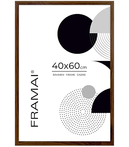 Houten Fotolijst 60x60 cm - Echt Handgemaakt - Rustiek Eiken - met Niet-Reflecterend... | bol