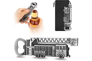 MR.BARWARE Perfect fire brigade gifts, bottle opener, fire engine, beer gifts, fire brigade gifts for men, Christmas gifts, Father's Day gift, birthday gift for fire brigade men