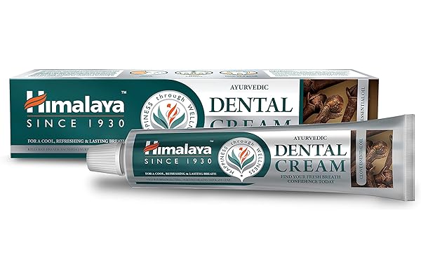 Himalaya Ayurvedic Dental Cream with Essential clove Oil |Prevents cavities, tooth decay Natural Anti-Odour Agent for bad breath| Formulated by dental experts - 100g