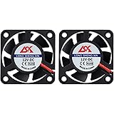 HAWKUNG 2 Pièces 3D Imprimante Ventilateur de Refroidissement Extrudeuse Accessoire 4010 40 x 40 x 10 mm DC 2 Pin Connecteur 