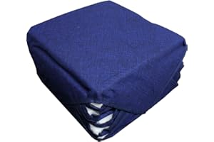 Russo Tessuti 6 Cuscini Sedie Cucina Coprisedia Imbottiti Tinta Unita Vari Colori-Blu Elettrico