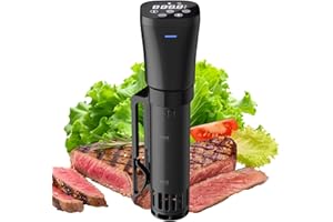 VPCOK DIRECT Sous Vide Garer Stick 1000W Präzisionskochtopf Immersion Zirkulator Mit Reservierungsfunktion 360° Wasserzirkulation Sous Vide Stick für die Küche