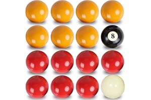 BILLARES Y DARDOS CAMARA Set de Bolas de Billar Americano de Casino Amarillas y Rojas