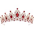 FORSEVEN Crystal Tiaras for Women, Wedding Tiaras and Crowns for Women Tiaras for Girls Birthday Party Princess Crown Hair Accessories Bride Rhinestone Headband