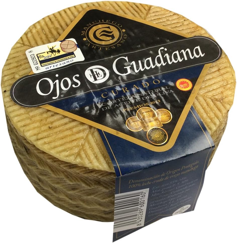 Queso Artesano D.O. Manchego Ojos del Guadiana - CURADO - 1 kilo