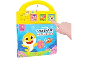 PINKFONG Baby Shark My First Friend 3 Button Story Soundbuch mit Tragegriff,Baby Shark Toys, Baby Shark Bücher,Lern- & Bildungsspielzeug,Interaktive Babybücher für Kleinkinder 1-3,Geschenke Jungen & Mädchen