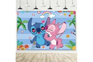 AMAZLUCK 5x3FT Sti Backdrop, Birthday Party Decorations Photography Backdrop, Theme Party Supplies Happy Birthday Banner Background for Kids Boys Girl