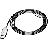 Amazon Basics Cavo da DisplayPort a USB-C, alluminio, 1.8 m, Nero