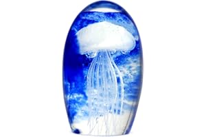 SIGNES GRIMALT Sigris - Pisapapeles Cristal Medusa Azul 13 cm