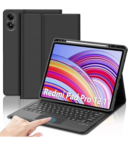 JADEMALL Custodia con Tastiera per Samsung Tab S9 FE 10.9"/S9 11