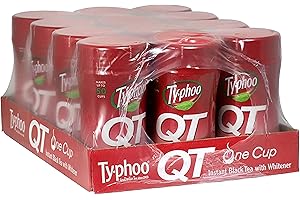 The Bramble Bay Typhoo QT Instant Tea Drink 125g Provides a Cup of Tea In An Instant Pack of 12