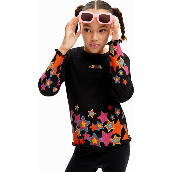 T-shirt Desigual Con Cappuccio Per Bambini E Ragazzi - Stampa Bugs Bunny, Cotone, Lavabile In Acqua Fredda