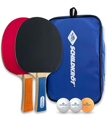 Donic-Schildkröt Champs Line 400 Table Tennis Set, 2 Bats, 4 Balls In Good 1* Quality, 2 Batting Covers, In Blister, Great Leisure Quality, Comprehensive Equipment For 2 Players, 788498