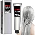 Natural Essence Extract Silver Hair Dye,Silver Gray Hair Dye,Silver Gray Natural Hair Dye Cream,Unisex Grey Hair Dye,Long-Lasting Dye Hair Gray Color,Silver Hair Dye Permanent for All Hair Types