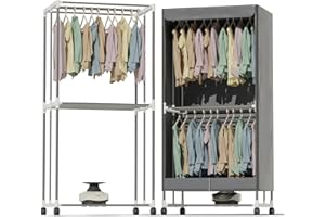 DMD Collective - Electric Clothes Dryer, 15KG Large Capacity Heated Clothes Airer, 2-Tier Stainless Steel Energy-Efficient Electric Airer, 180min Timer, Auto Power Off, Fast Drying 1000W