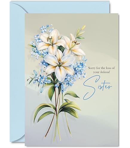 Jonny Javelin Biglietto Di Condoglianze 'On The Sad Loss Of Your Wife' Con Vaso Di Fiori E Lamina Argento