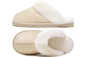 Donpapa Pantofole Donna Uomo Peluche Autunno Invernali Morbida Memoria Schiuma Interne Casa Ciabatte Fluffy Pelose Interno Esterno