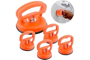 HAASIKI 5 Stück Auto Dent Saugnapf, Heavy Duty Saugheber, Vakuumsauger Gummisauger, Dent Abzieher, für Auto-Dellen-Reparatur, Glas, Bildschirm, Spiegel und Objekte, die sich bewegen (2.1“ & 4.5”)