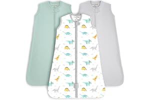 Mama Cheetah Śpiwór niemowlęcy, 0,5 TOG, 100% bawełna ekologiczna, idealny na lato, śpiwór letni dla chłopców i dziewczynek, XL (18-24 miesięcy)