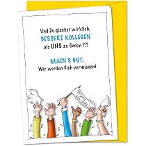 Lustige Abschiedskarte „P*ss Off & Be Fabulous“ – Mit Emoji, Humorvoll, Inkl. Kraftpapier-Umschlag