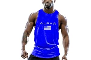 HOTCAT Debardeur Homme Musculation Débardeur sans Manche Debardeur Homme Coton Maillot de Corps Tank Top Stretch Fitness Gym Stringer