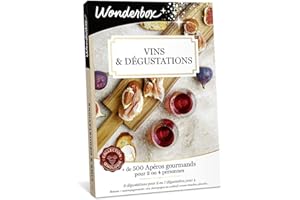 Wonderbox - Vins & Dégustations - Coffret Cadeau - Idée Cadeau Gastronomie