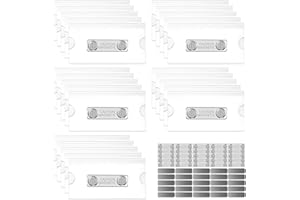 Bofanze 25 pezzi Badge Portanome Magnetico 9 * 5.5cm Targhetta Magnetica Portanome Badge Magnetici Targhette Magnetiche Autoadesive con Magnete Autoadesivo a 2 Punti per Vestiti, Scuola, Azienda