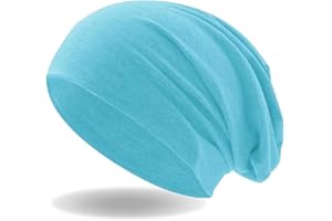 Hatstar® Classic winter women's beanie hat, men's jersey long beanie, winter hat, unisex, light and soft