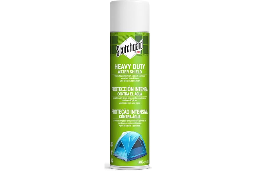 Scotchgard Heavy Duty Water Shield 1 Can, 400 ml - Water Repellent Spray, Ideal For Outerwear, Tents, Backpacks, Canvas, Polyester And Nylon