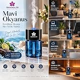TEKNOKALİTE AirMist D5 Ultrasonik Aroma Dif&uuml;z&ouml;r&uuml; Mavi Okyanus &ndash; Akıllı Elektronik Koku Makinesi, Ara&ccedil; Ev Ofis İ&ccedil;in