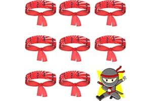 WANGDEFA Ninjas Party Favors Ninjas Stirnband Ninjas Party Stirnband für Karate-Halloween-Geburtstagsfeiern