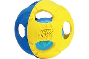 Nerf Dog Zabawka dla psa piłka LED, zielona/czerwona, 6 cm