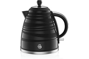 Swan SK31050BN, Symphony 1.7 Litre Jug Kettle with Fast Boil, 360 Degree Base, 3000 Watts, Black