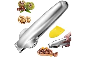 SFSSHUI Castaña Herramientas,Castaña Pelador,Inoxidable Abridor Castañas,Alicate castaña,Abridor CastañasHerramientas de Cocina,para Avellanas y Otros Frutos Secoscaparazón Abierto.