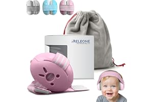 Releone Ear Defenders Children – Noise Cancelling Headphones for Kids Up to 36 Months – Soft & Comfortable Baby Ear Defenders for Safe Hearing Protection & Improved Sleep